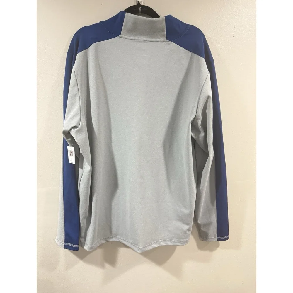 Disney Parks runDisney 1/4 Zip Men's Size Larfe Gray Navy Blue NWT